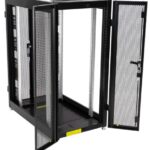 COFFRE INFORMATIQUE 24U 600MM -D600M-H1300MM +1ETAGER+SHEFT +4 FANS