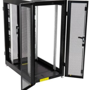COFFRE INFORMATIQUE 24U 600MM -D600M-H1300MM +1ETAGER+SHEFT +4 FANS