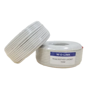 Câble coaxial KX7 avec alimentation et jacket 100m