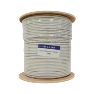Câble coaxial RG59 avec alimentation et jacket 500m