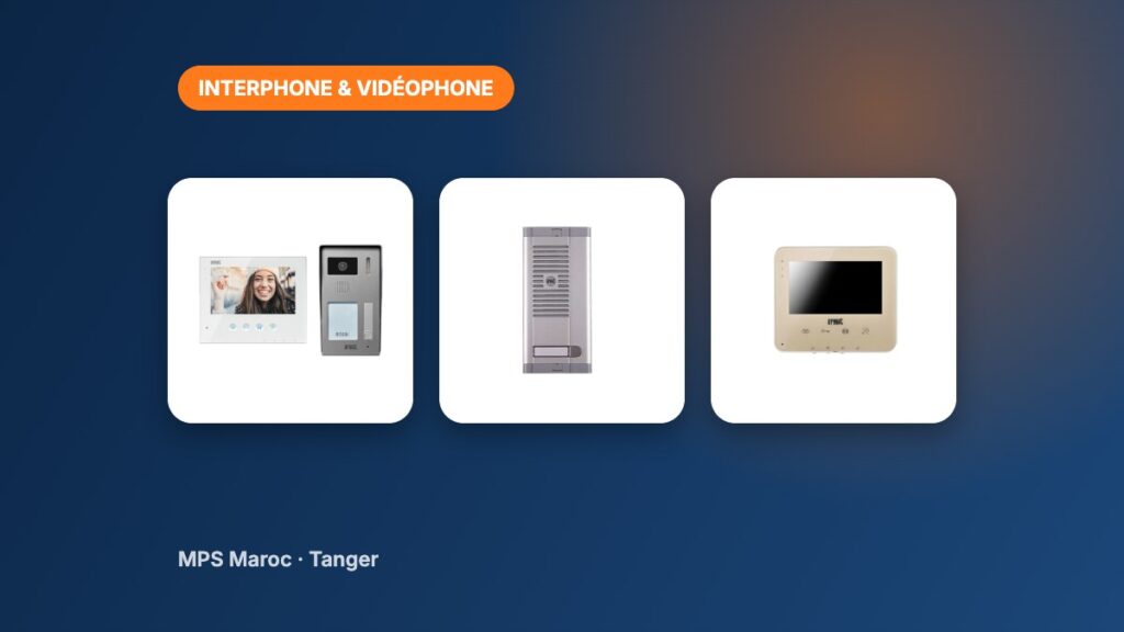 Vidéophone, platine de rue et moniteur pour interphone d’immeuble