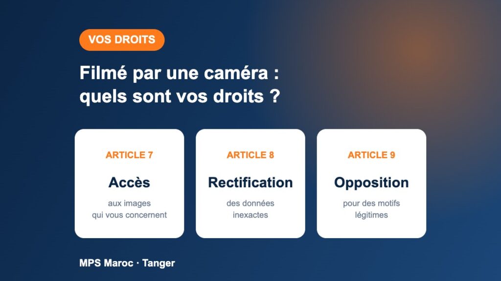 Filmé par une caméra : quels sont vos droits au Maroc ?