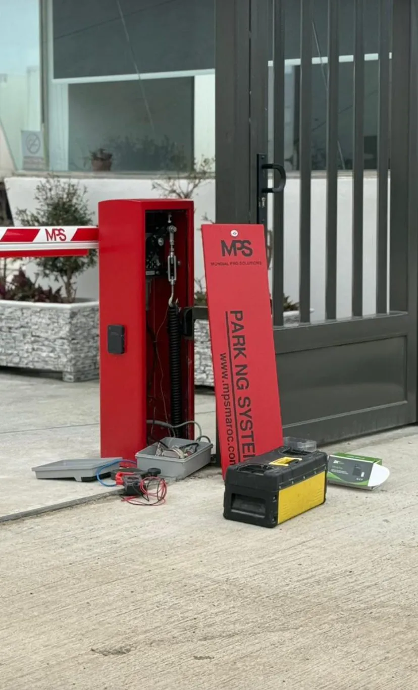 Maintenance d'une barrière de parking MPS
