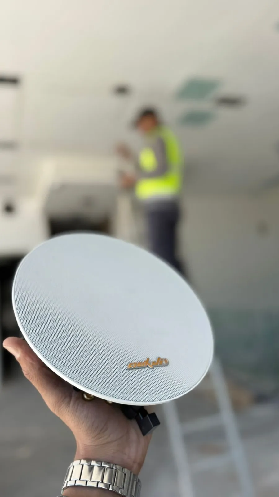 Installation de sonorisation au plafond d’un mall à Casablanca